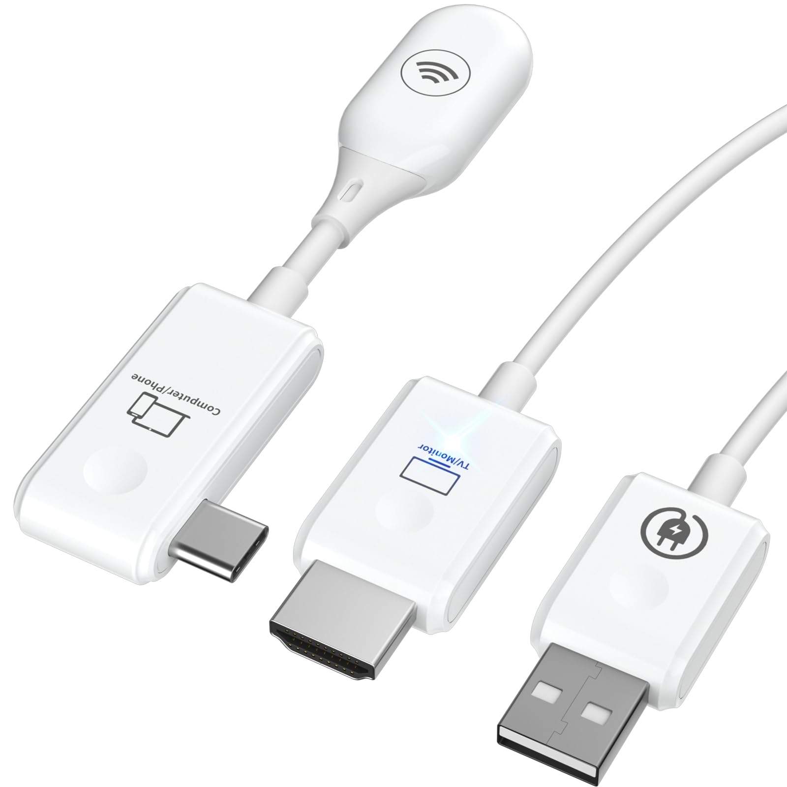 Amazon | USB C ワイヤレスHDMI 小型 収納に便利 無線化 送受信機